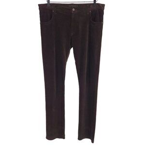 Etro Brushed Cotton Trousers Size IT 50 US 34 L Mens Brown Pants $625